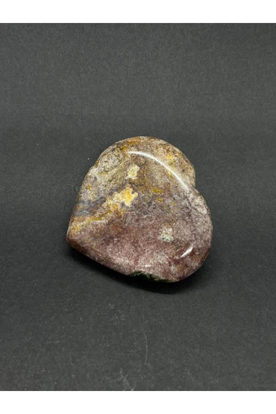 gemsartdeco PİNK AMETİST KALP PALMSTONE DOĞALTAŞ - Resim 4