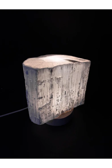 gemsartdeco Selenit Doğaltaş Lamba - Resim 3