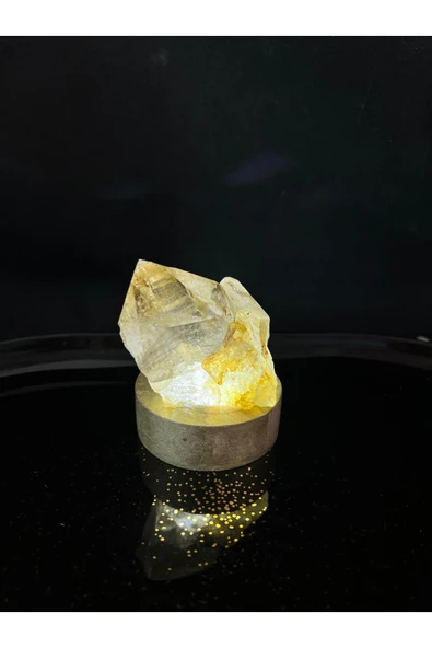 gemsartdeco Kristal Kuvars Doğaltaş Huzur Lamba ürün görseli