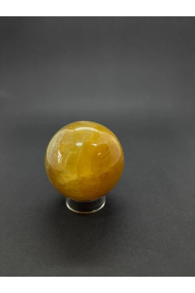gemsartdeco SARI FLORİT KÜRE DOĞALTAŞ - Resim 3