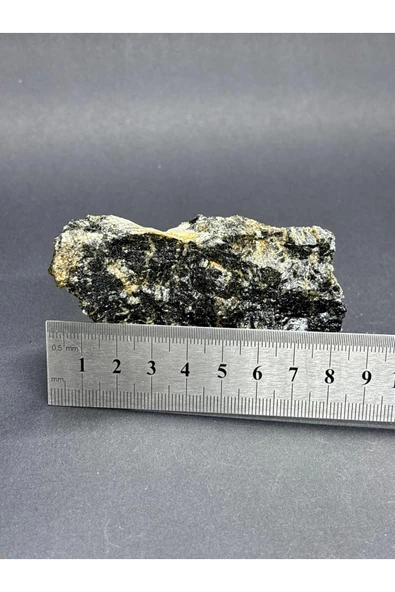 gemsartdeco TURMALİN DOĞALTAŞ NEGATİF ENERJİ KALKANI KÜTLE - Resim 5