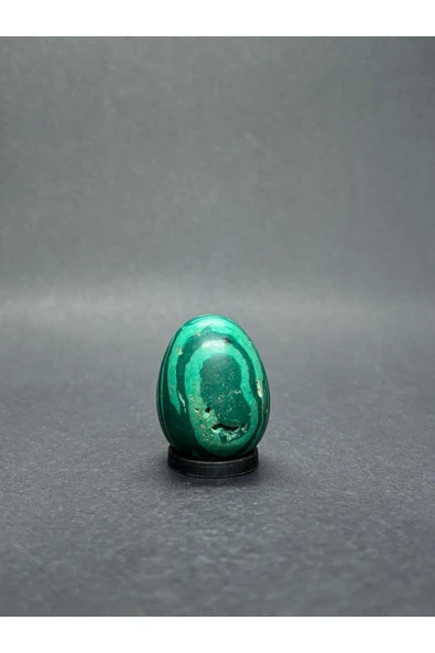 gemsartdeco MALAHİT YUMURTA DOĞALTAŞ - Resim 3