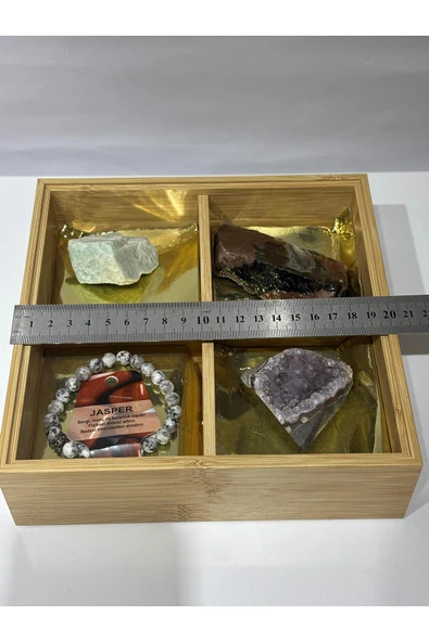 gemsartdeco BAŞAK BURCU DOĞALTAŞLARI ÖZEL KUTULU - Resim 3