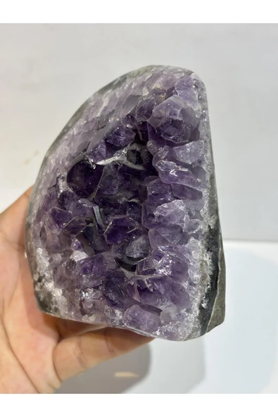 gemsartdeco BREZİLYA AMETİST DOĞALTAŞ JEOT POLİSAJLI EX QUALITY - Resim 2