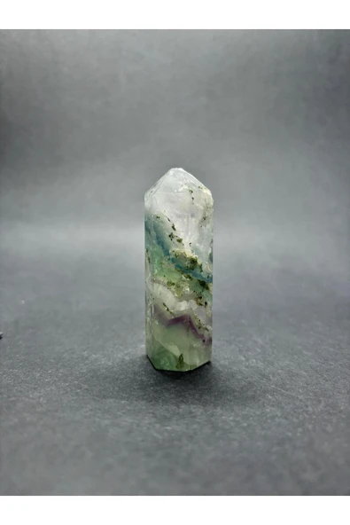 gemsartdeco FLORİT KAZIK UÇLU DOĞALTAŞ KULE ürün görseli 1