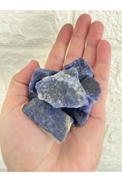 gemsartdeco Sodalit Ham Doğaltaş Boğaz Çakrası - Resim 2