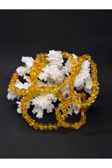 gemsartdeco KEHRİBAR BİLEKLİK İNCE BİLEK MODEL ürün görseli 1