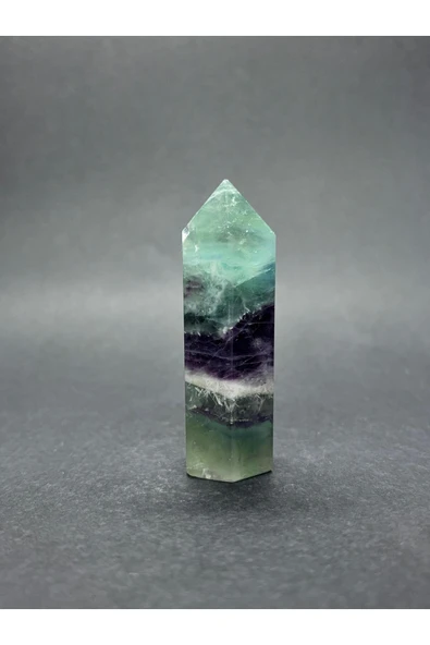 gemsartdeco FLORİT KAZIK UÇLU DOĞALTAŞ KULE - Resim 2