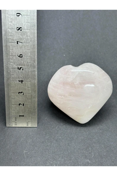 gemsartdeco PEMBE KUVARS KALP PALMSTONE DOĞALTAŞ - Resim 6