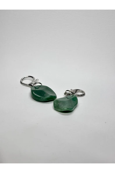 gemsartdeco AVENTURİN FENGSHUI ŞANS BEREKET ANAHTARLIĞI CHARM DAMLA - Resim 2