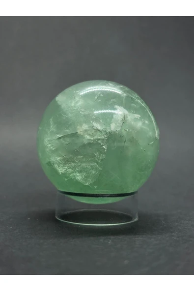 gemsartdeco YEŞİL FLORİT KÜRE DOĞALTAŞ - Resim 5