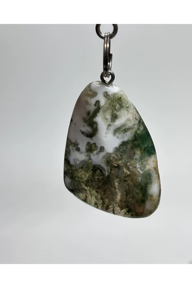 gemsartdeco YEŞİM TAŞI DOĞALTAŞ ANAHTARLIK CHARM DAMLA ürün görseli