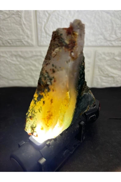 gemsartdeco Yosunlu Akik Doğaltaş - Resim 3