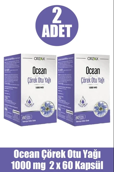 Ocean Çörek Otu Yağı 60 Kapsül 2 Adet ürün görseli