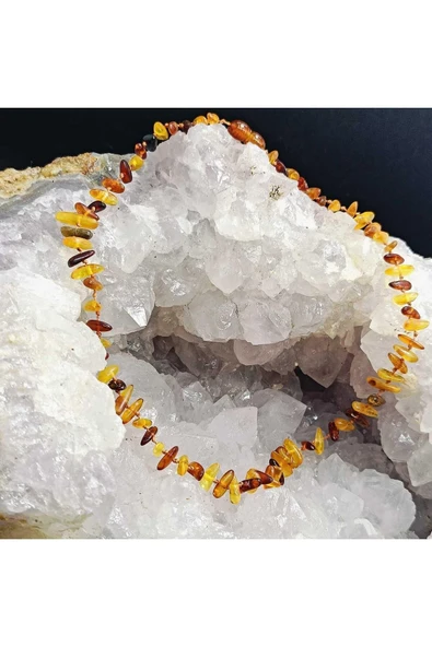 gemsartdeco Bebek Kehribar Kolye Doğaltaş - Resim 2