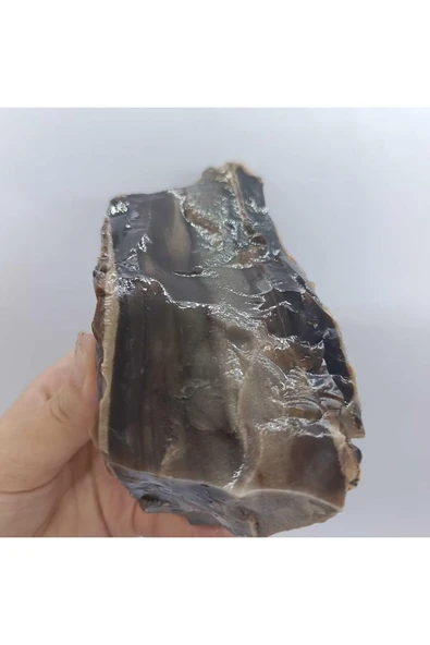 gemsartdeco Siyah Kalsedon Duygusal Denge Doğaltaş Kütle - Resim 3