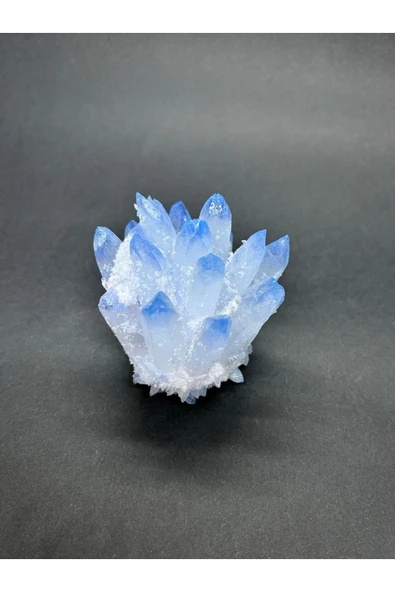 gemsartdeco MAVİ KUVARS ÇİÇEK - Resim 3