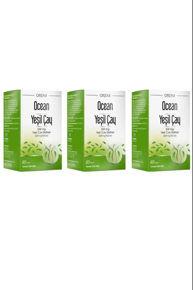 Ocean Yeşil Çay Ekstresi 60 Kapsül 3 Adet ürün görseli