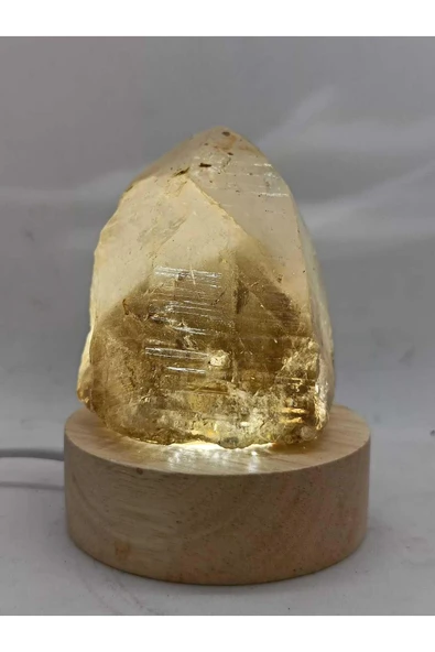 gemsartdeco Kristal Kuvars Doğaltaş Ham Kütle Huzur Lamba ürün görseli