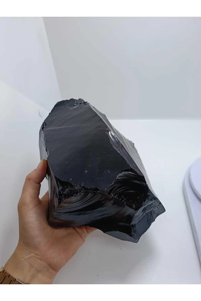 gemsartdeco Obsidyen Duygu Taşı Doğaltaş Kütle - Resim 3