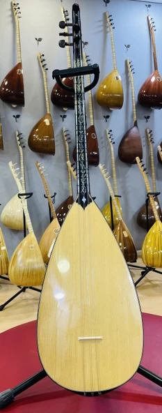 Kısa Sap Oyma Dut Bağlama - Resim 3