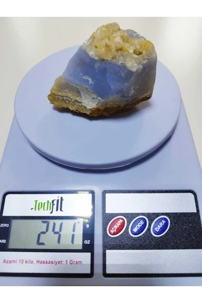 gemsartdeco Mavi Kalsedon Doğaltaş Kütle - Resim 2