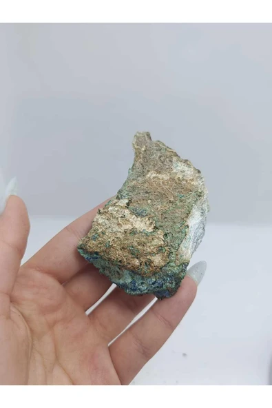 gemsartdeco Özel Koleksiyonluk Azurit Malakit Doğaltaş Kütle - Resim 4