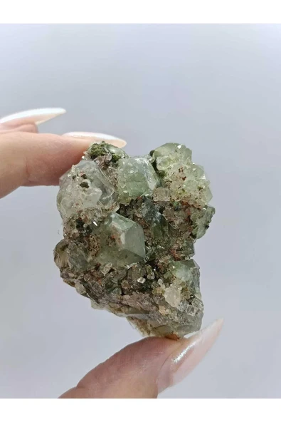 gemsartdeco Koleksiyonluk Epidotlu Kuvars Doğaltaş - Resim 2