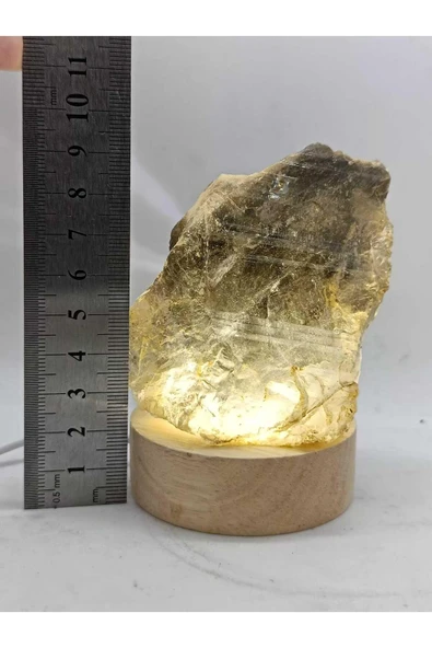 gemsartdeco Dumanlı Kuvars Doğaltaş Radyasyonsavar Derin Uyku Lambası - Resim 4