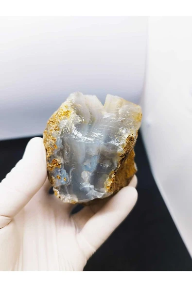 gemsartdeco Kalsedon Duygusal Denge Doğaltaş Kütle - Resim 2