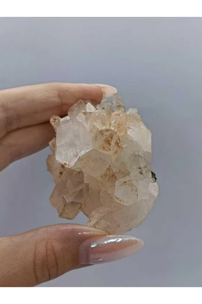 gemsartdeco Koleksiyonluk Epidotlu Kuvars Doğaltaş - Resim 2