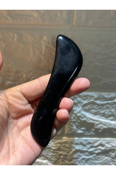 gemsartdeco Obsidyen Doğaltaş Boyun- Sırt Ağrı Giderici Pro Masaj Taşı ürün görseli