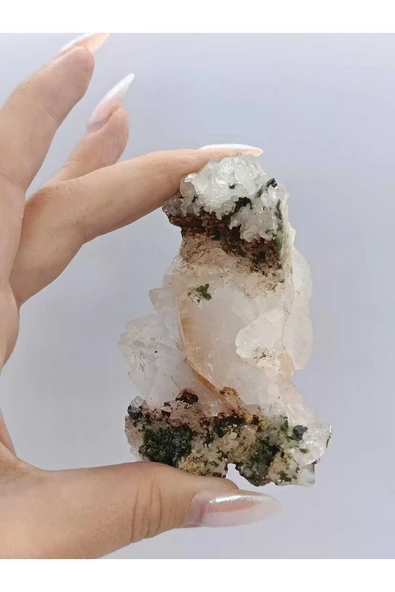 gemsartdeco Koleksiyonluk Epidotlu Kuvars Doğaltaş - Resim 3