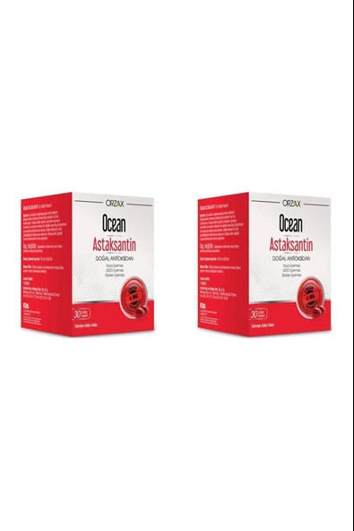 Ocean Astaksantin 30 Kapsül 2 Adet ürün görseli