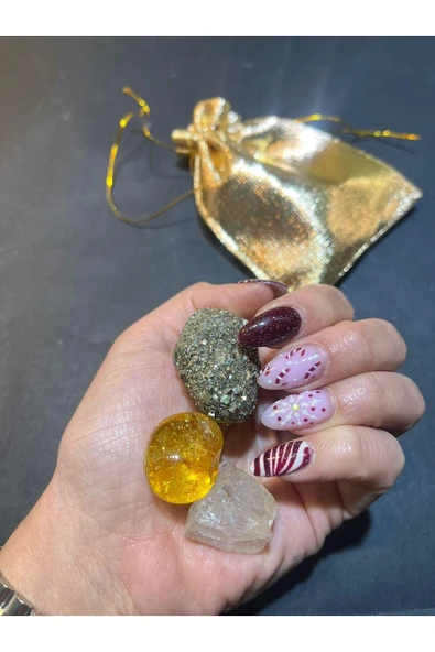 gemsartdeco Bolluk Bereket Doğaltaş Kesesi - Resim 2