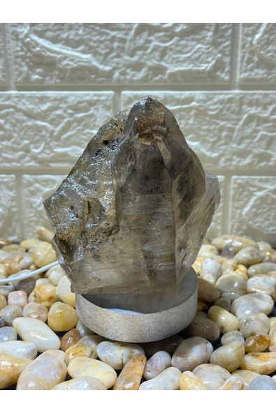 gemsartdeco Dumanlı Kuvars Doğaltaş Radyasyonsavar Derin Uyku Lambası ürün görseli 1