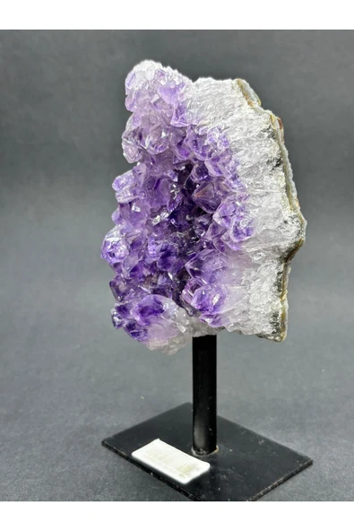 gemsartdeco BREZİLYA AMETİST DOĞALTAŞ SİYAH DEMİR STANTLI ürün görseli