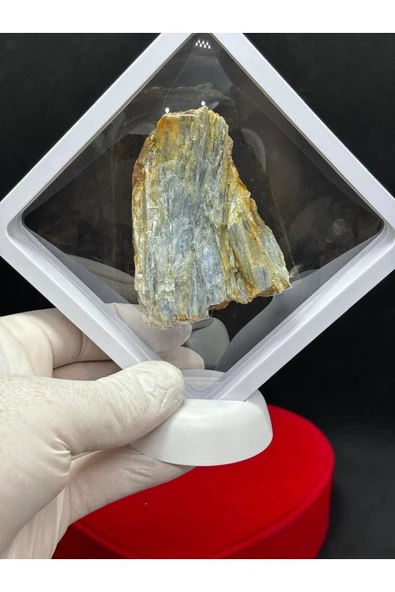 gemsartdeco Kyanit Doğaltaş Özel Stantlı Hediyelik Ürün - Resim 2