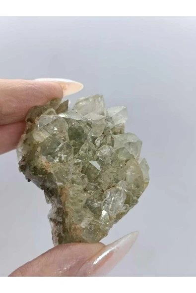 gemsartdeco Koleksiyonluk Epidotlu Kuvars Doğaltaş - Resim 4