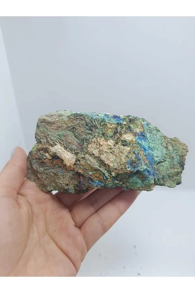 gemsartdeco Özel Koleksiyonluk Azurit Malakit Doğaltaş Kütle - Resim 4