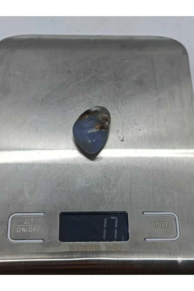 gemsartdeco Mavi Kalsedon Oval Doğaltaş Ham Kütle - Resim 4