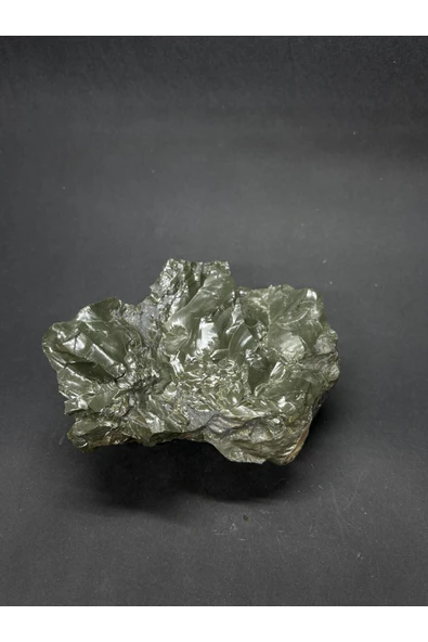 gemsartdeco Yeşil Obsidyen Duygu Taşı Doğaltaş Kütle - Resim 2