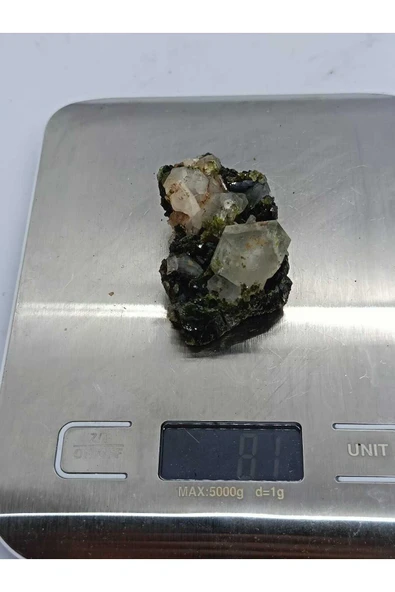 gemsartdeco Koleksiyonluk Epidotlu Kuvars Doğaltaş - Resim 5