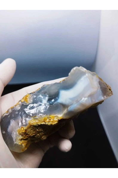 gemsartdeco Mavi Kalsedon Duygusal Denge Doğaltaş Kütle - Resim 3