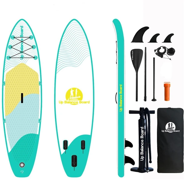Up Balance Board Cosfer Up Balance Board Şişme Sup Board/stand Up Paddle Board 320X81X15 cm Yeşil Beyaz ürün görseli