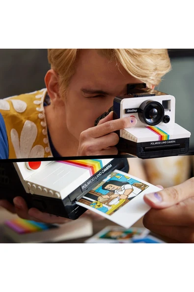 ® Ideas Polaroid One Step SX-70 Kamera 21345 – Yetişkinler için Yaratıcı Model Yapım Seti (516P) - Resim 8