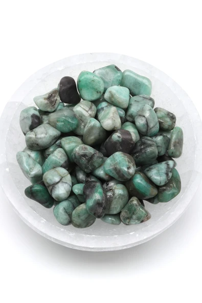 Zümrüt Doğal Taş Tamburlanmış Parça - Tımbıl ürün görseli 1