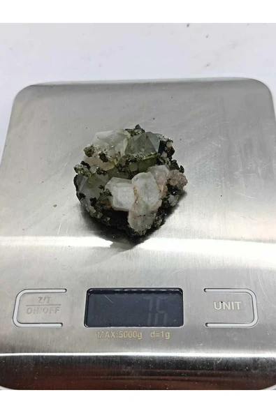 gemsartdeco Koleksiyonluk Epidotlu Kuvars Doğaltaş - Resim 5