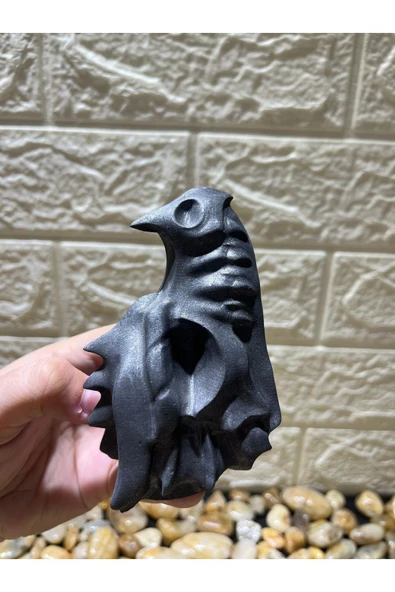 gemsartdeco Baykuş Şungit Doğaltaş Özel Figür - Resim 5