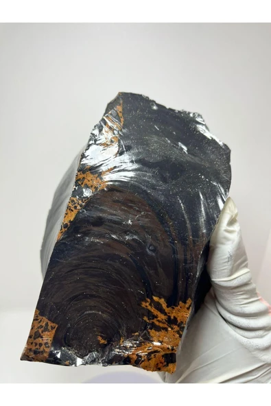 gemsartdeco Obsidyen Duygu Taşı Doğaltaş Kütle - Resim 4